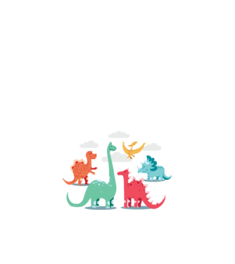 Dinozauri model albastru închis pe tricou
