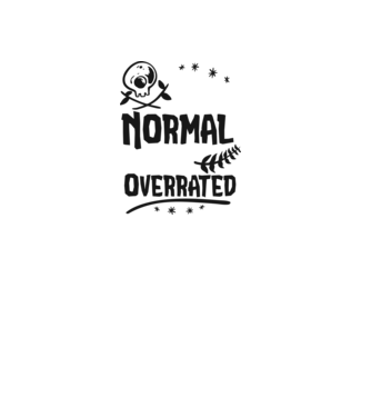 Being Normal is Vastly Overrated model gri pe tricou