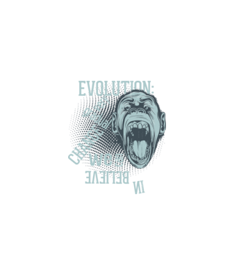 Evolution - Very gradual change model negru pe tricou