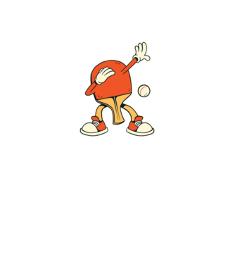 Ping Pong DAB model verde pe tricou