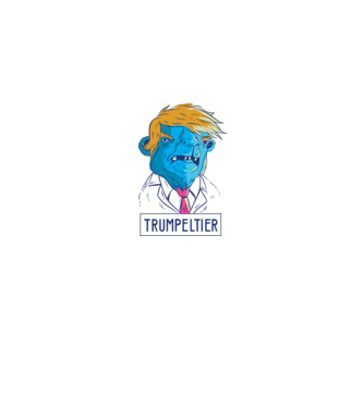 Trumpeltier monstru Trump model gri pe tricou