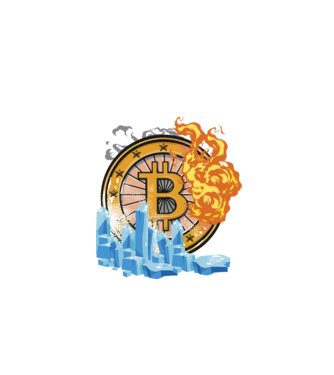 Logo Bitcoin model negru pe tricou