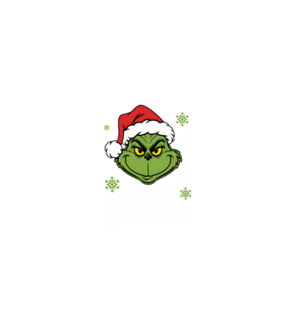 Merry Grinchmas Negru model nisipiu pe tricou