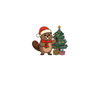 Bober Kurwa Christmas 2 model alb pe tricou