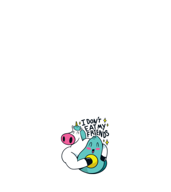 Unicorn Avocado Prietenie model alb pe tricou