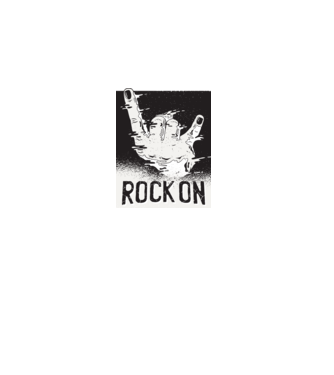 Rock On model gri pe tricou