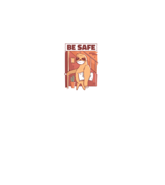 Leneș Be Safe model negru pe tricou