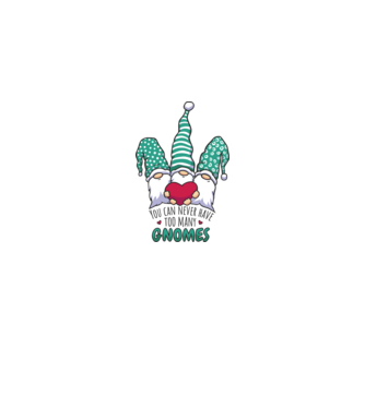 You can never have too many Gnomes model alb pe tricou