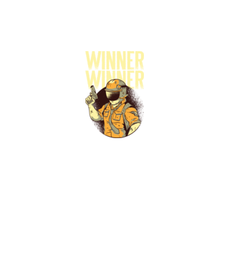 Winner Winner Chicken Dinner PUBG tricou model negru pe tricou
