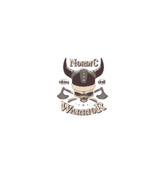 Nordic Warrior model negru pe tricou