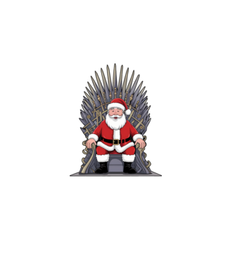 Christmas is Coming Negru model alb pe tricou