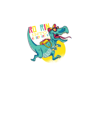 De acum încolo, voi urla în grădiniță cu Dinozaur model turcoaz pe tricou