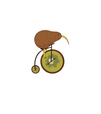 Bicicletă Kiwi model nisipiu pe tricou