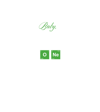 Baby you are the one model negru pe tricou