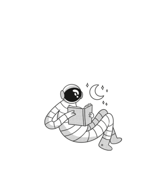 Lectură Astronaut model albastru închis pe tricou