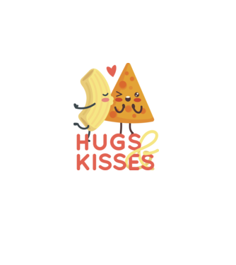 'Hawaii pizza dragoste tricou drăguț Valentine''s Day' model albastru închis pe tricou