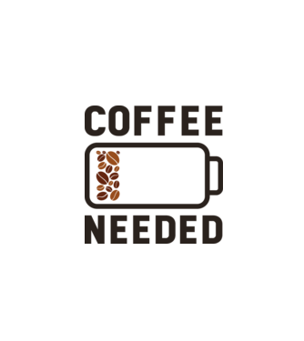 Am nevoie de cafea model gri pe tricou