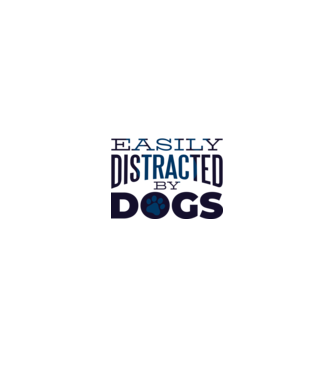 Easily Distracted By Dogs Tricou cu Câine amuzant model turcoaz pe tricou