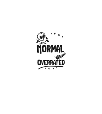 Being Normal is Vastly Overrated model gri pe tricou
