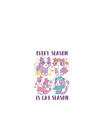 Every Season is Cat Season model nisipiu pe tricou