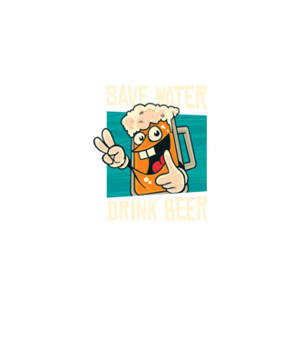 Save water, drink beer tricou amuzant bere model negru pe tricou