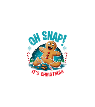 Oh snap! It's christmas Alb model alb pe tricou