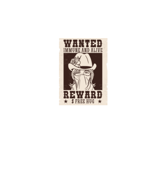 Afiș Wanted - Îmbrățișări gratuite model gri închis pe tricou