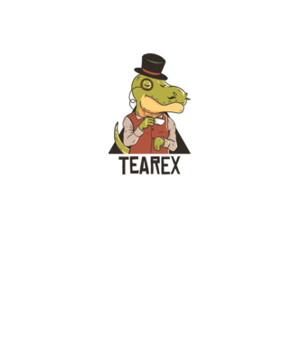Tea Rex dinozaur cu ceai model nisipiu pe tricou