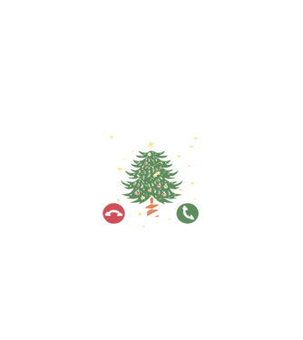 Christmas is calling model nisipiu pe tricou