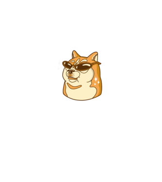 Doge Coin model negru pe tricou