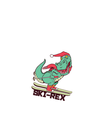 Ski Rex model nisipiu pe tricou