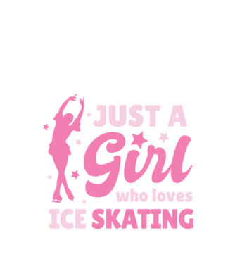 Doar o fată căreia îi place să patineze model negru pe tricou