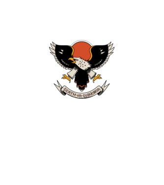 Eagle Tatuaj model gri pe tricou