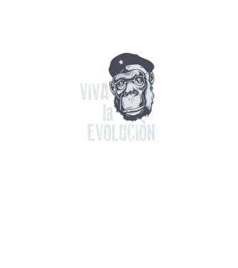 Viva La Evolucion model roz pe tricou