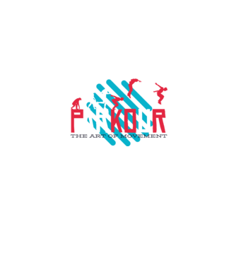 Parkour - Arta mișcării model gri pe tricou