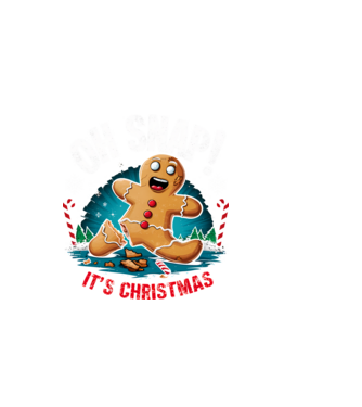 Oh snap! It's christmas Negru model negru pe tricou