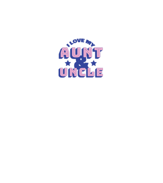 I Love My Aunt & Uncle model alb pe tricou