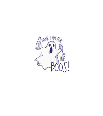 Here I am for the Boos model alb/roșu pe tricou