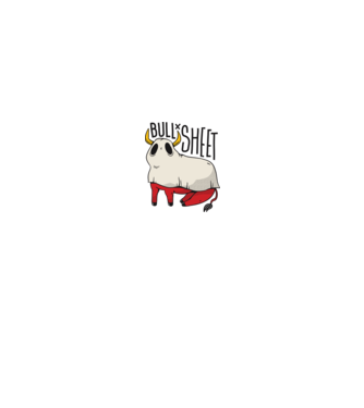 Bull sheet model alb/roșu pe tricou