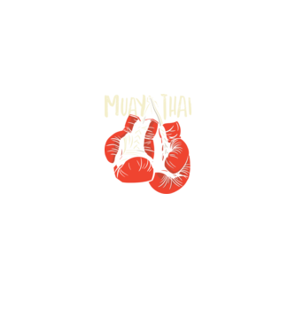 Muay Thai model negru pe tricou