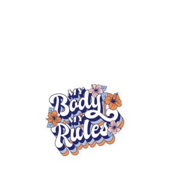 My Body My Rules model nisipiu pe tricou