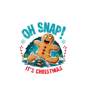 Oh snap! It's christmas Alb model alb pe tricou