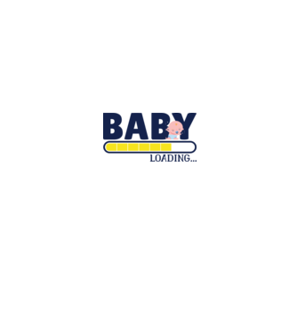 Baby is loading - tricou amuzant pentru mămici model alb pe tricou