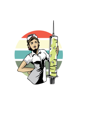 Nu mă poți speria cu nimic, sunt vaccinat model negru pe tricou