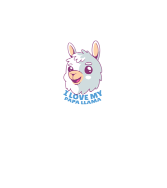 I Love My Papa Llama tricou drăguț cu lamă pentru bunicul model albastru regal pe tricou