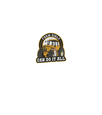 Farm Girls can do it all Tractor model negru pe tricou