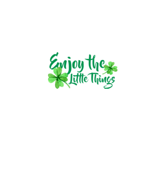 Enjoy the little things model negru pe tricou