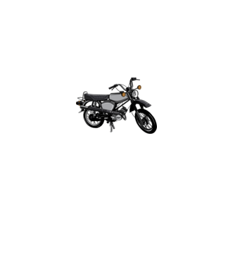 Motocicletă model gri pe tricou