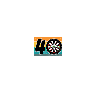 'I''m not 40 I''m double 20 darts birthday' model albastru jeanși pe tricou