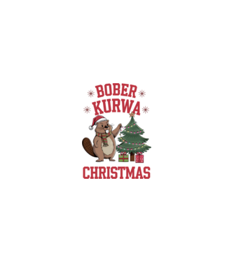 Bober Kurwa Christmas 3 model nisipiu pe tricou